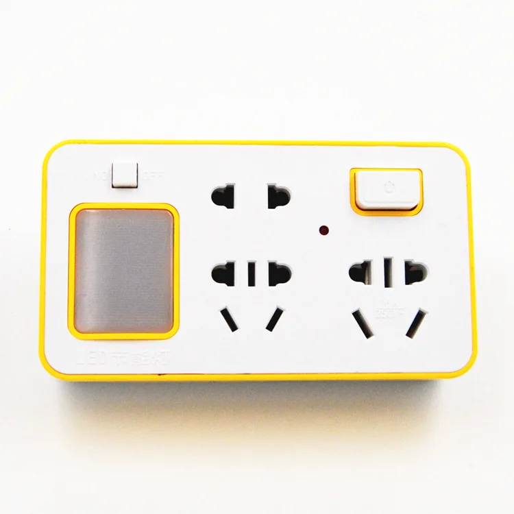 Домашняя электрическая розетка с 3 гнездами Электрический адаптер со