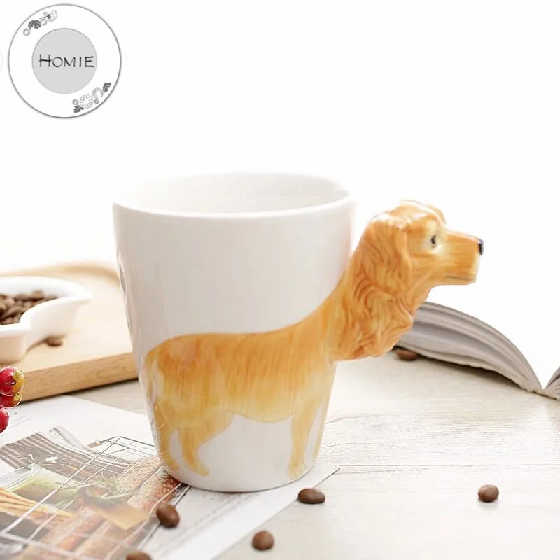HOMIE lovely Animal Ceramics Coffee Mug Large Capacity 360ml Animal Mugs creative Drinkware Coffee Tea Cups Novelty Gifts milk 17