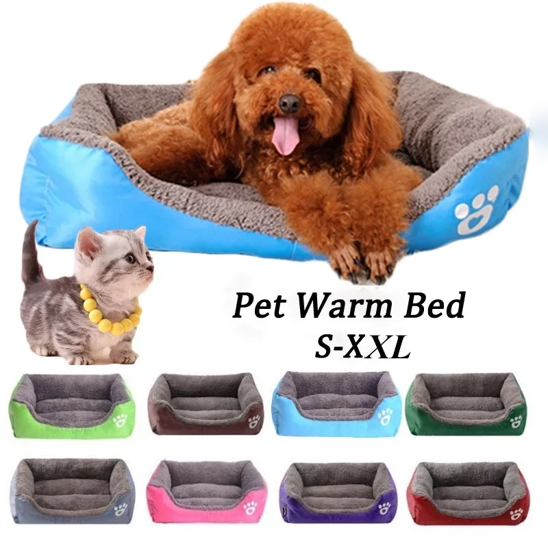 

Soft Plush Pet Dog Mat Warm Dog Kennel Cozy Puppy Nest Pet Cat Cushions Dog Bed Waterproof Puppy Sleeping Blanket Pet Household