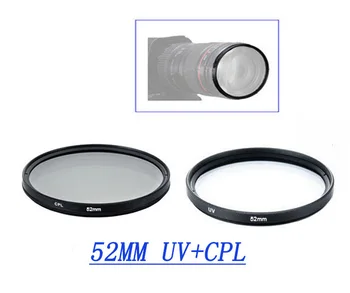 

52MM UV + CPL Filter set kit for NIKON D7000 D7100 D5000 D5100 D5200 D3300 D3200 D3100 D3000 18-55 lens protector DSLR Cameras