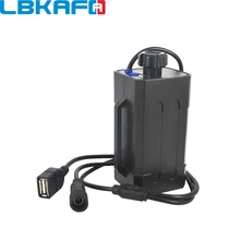 Lbkafa 4×18650 Велоспорт безопасности Водонепроницаемый Батарея Pack Чехол для корпуса сумка для хранения аккумулятора для BicycleTail свет фар войны