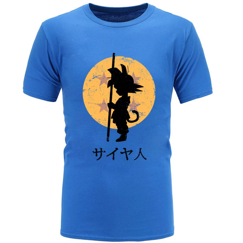 

Newest Design Fashion Anime T Shirts Dragon Ball Goku Saiya Moon Pure Cotton Cartoon Young Tshirts 90's Japanese Comic Tees
