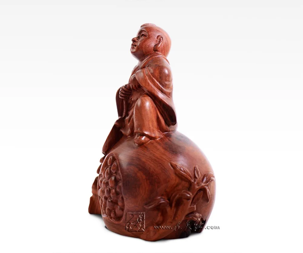 Rosewood Carving Art Crafts Solid Wood Statues Home Living bed Room Sculpture Decorations Chinese Antique Retro Padauk Ornaments