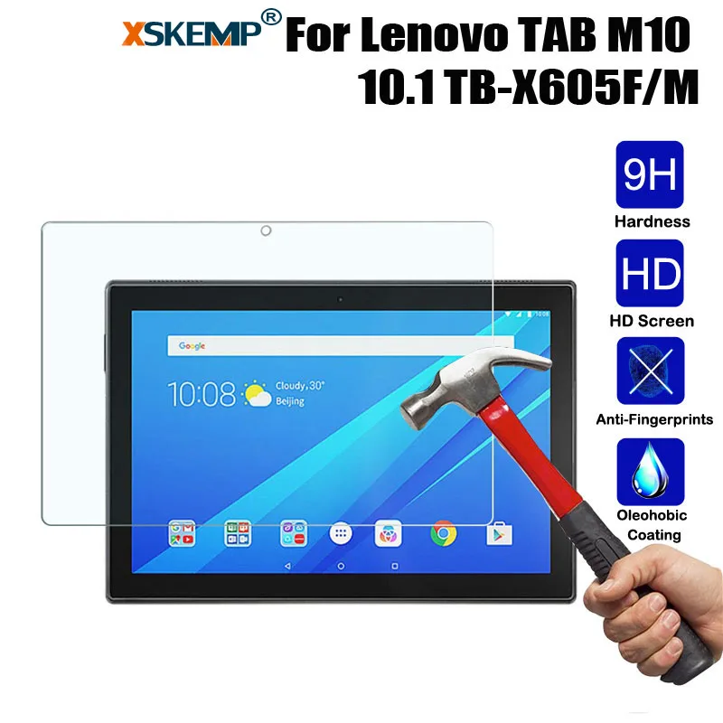 XSKEMP для lenovo TAB M10 10,1 TB-X605F/M планшетный ПК закаленное Стекло Экран с защитой от царапин защитная пленка покрытия