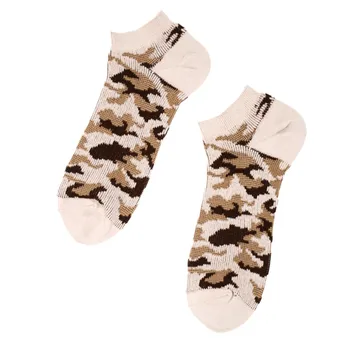 

Happy Socks Women StreetwearWomen Casual Man Vintage Cotton Socks Camouflage Print Short Cute Gift Sock calcetines mujer