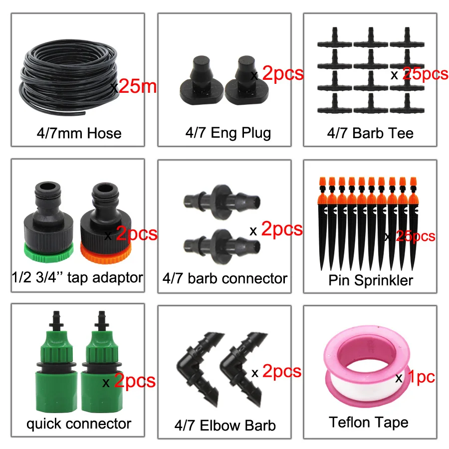 MUCIAKIE сад балкон теплица DIY автоматические наборы для ПОЛИВА МИКРО капельного орошения системы для растения бонсай Регулируемый капельница