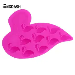 ENGDASH 1 шт. еда класс Фламинго силиконовые формы торт Шоколадное Мыло ручной работы плесень форма для льда, лед сетки Фламинго плесень