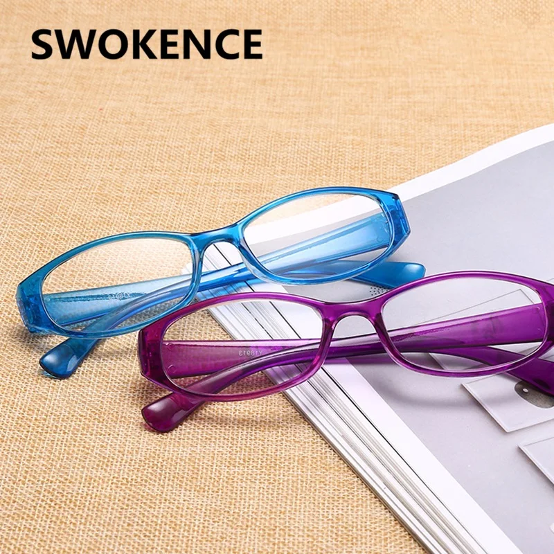 SWOKENCE Unbreakable Reading Glasses Women Men Brand Designer High Quality Anti Fatigue Plastic