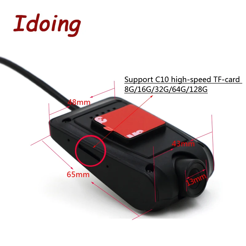 Cheap Idoing USB2.0 Front Camera Digital Video Recorder Car DVR Camera 720P HD For Android 5.1 6.0 7.1 Android 8.0