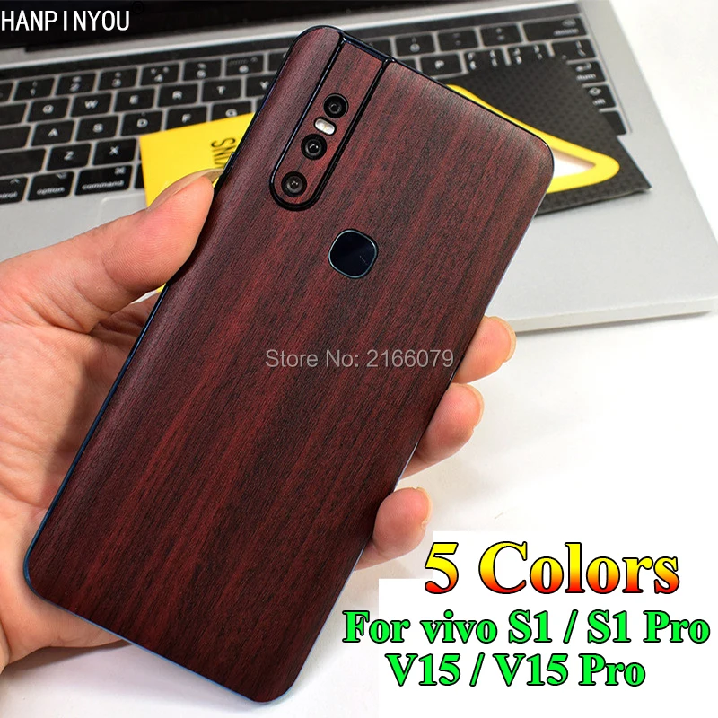 

For vivo V15 / V15 Pro / S1 / S1 Pro Full Back Cover 3D Imitation Wood Grain Protection Skin Decal Sticker Film (Not a Case)