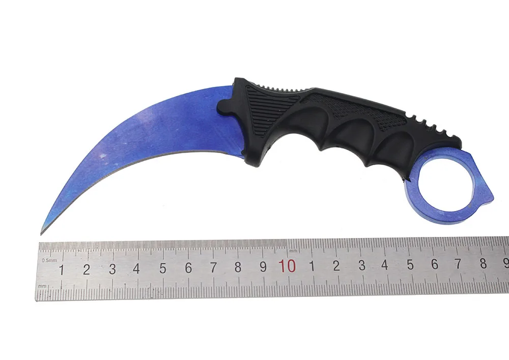التاسع العالم منتجات جديدة Karambit CS الذهاب كاونتر سترايك بقاء الصيد التكتيكية الثابتة شفرة سكين التخييم السكاكين 14 اللون