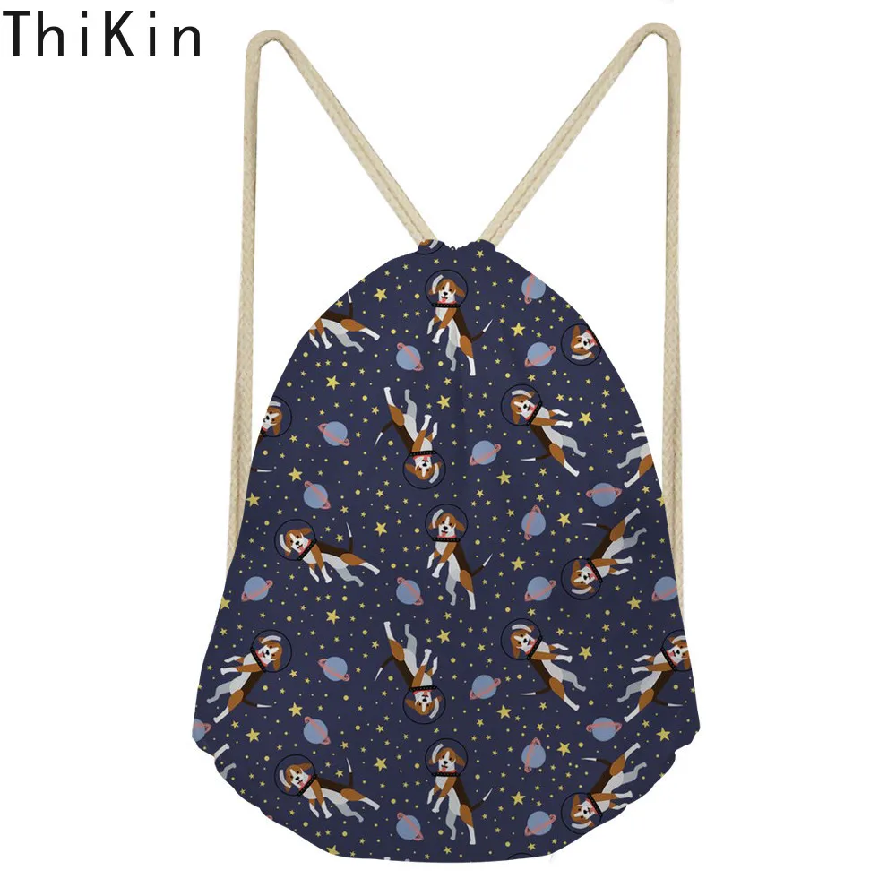 Рюкзак THIKIN с изображением Бигля для женщин мультяшный дизайн на заказ сумка