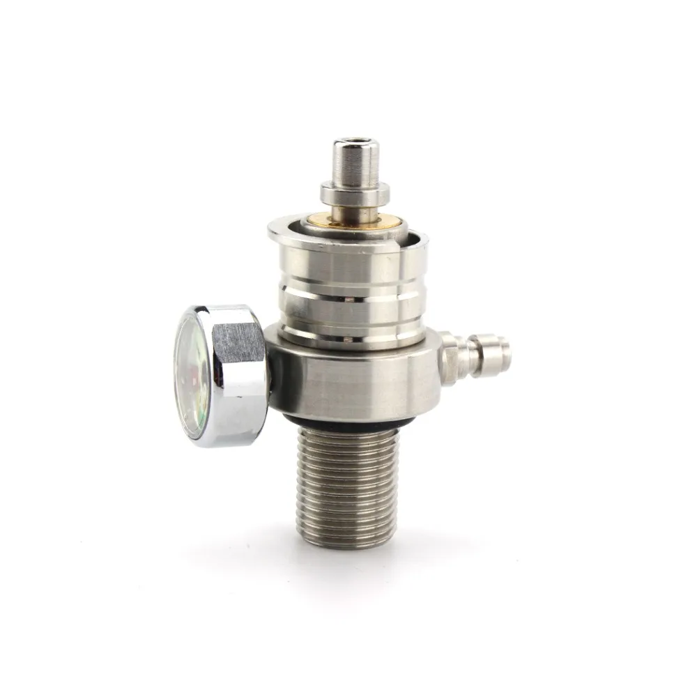 

PCP Airforce M18x1.5 High Pressure Valve 8mm Fill Nipple 4500psi 40mpa Gauge Stainless Steel Test Valve Direct Injection Valve