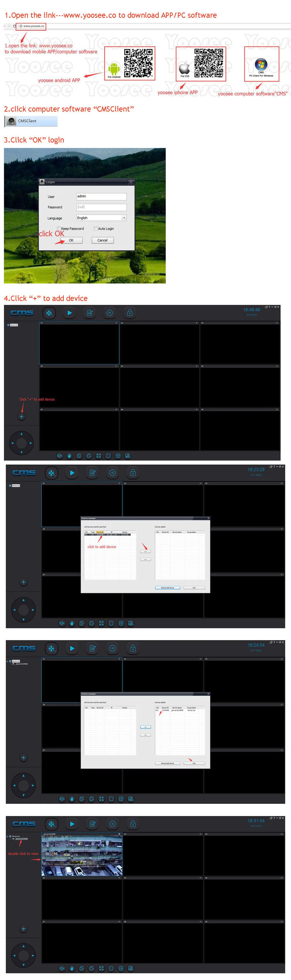 Yoosee Wifi IP камера беспроводная 1080P HD Pan Tilt камера ночного видения 2.0мп сетевая камера двухсторонняя аудио ip-камера безопасности