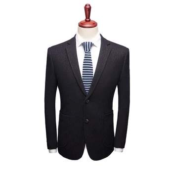 

Blazer Men 2020 New Cotton Middle Aged Man Father Clothing Stripe Fashion Designer Slim Fit Business Formal Suit Terno Masculino