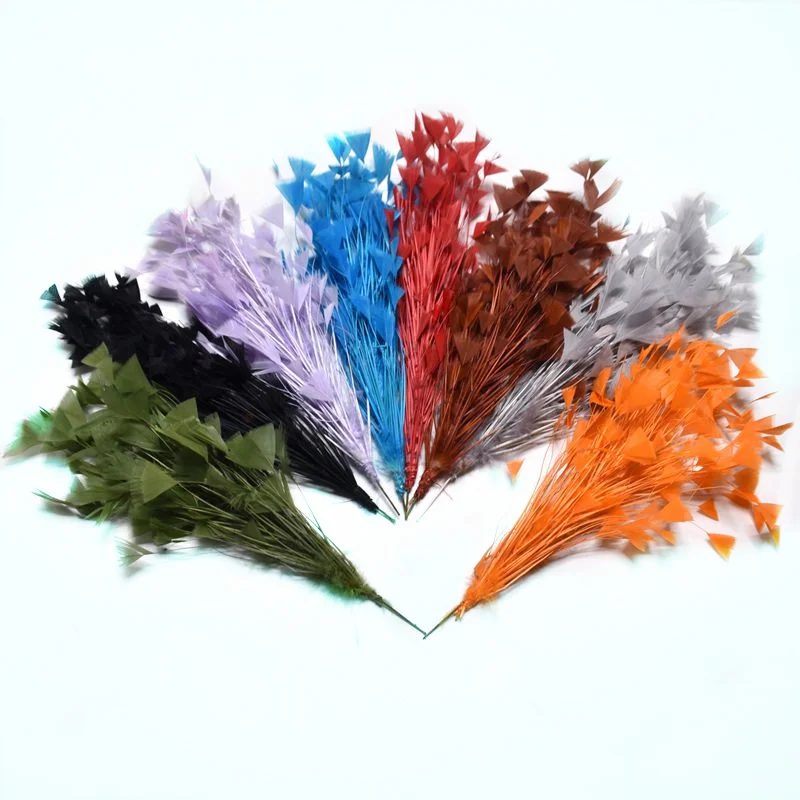 1pcs Beautiful crafts Goose feather party decorations 30CM colored Feathers wedding corsages DIY Carnival headdress Accessories