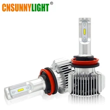 CNSUNNYLIGHT Car LED Headlight Bulbs All in One H7 H11 H1 880 H3 9005 9006 9012 5202 72W 8500LM H4 H13 9007 High Low Beam Lights