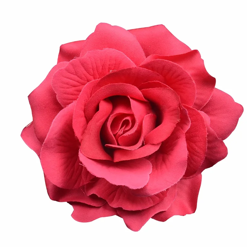 1 шт. 10 см большие искусственные розы Шелковые головки цветов для свадьбы украшения дома DIY ВЕНОК Скрапбукинг Ремесло поддельные цветы стены - Цвет: Rose