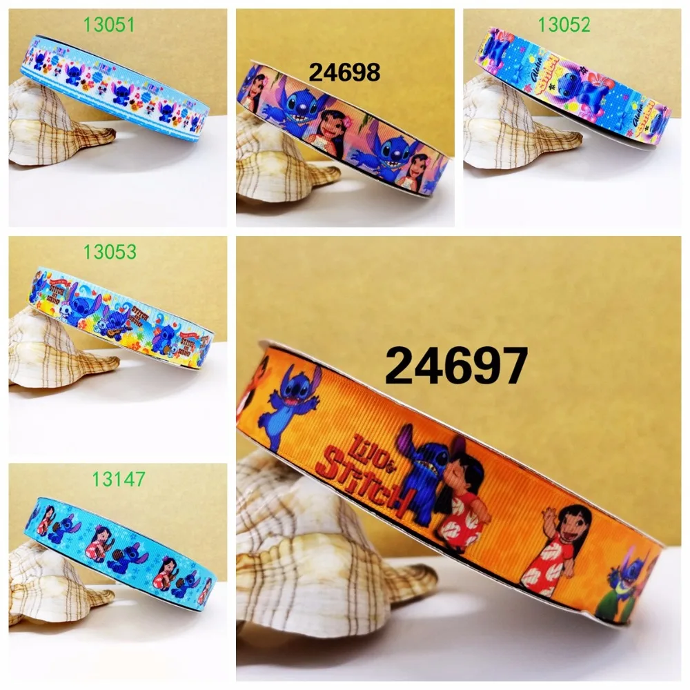 

Free shipping 50 yard per size cartoon ribbon printed grosgrain ribbon 13051