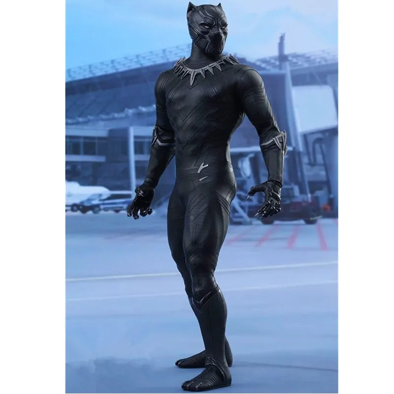 

Avengers 3 Black Panther 1/6 Paragraph Cloth 12 Inch Friends Iron Man PVC Action Figure Collectible Model Toy L2084