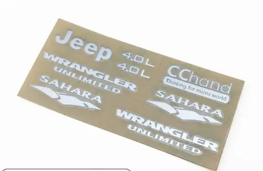 1/10 RC Wrangler Jeep axic SCX10 JEEP JK D90 наклейки этикетки логотипы AX90027 90035 90046 90047 cherokee Hraxxas TRX4|axial