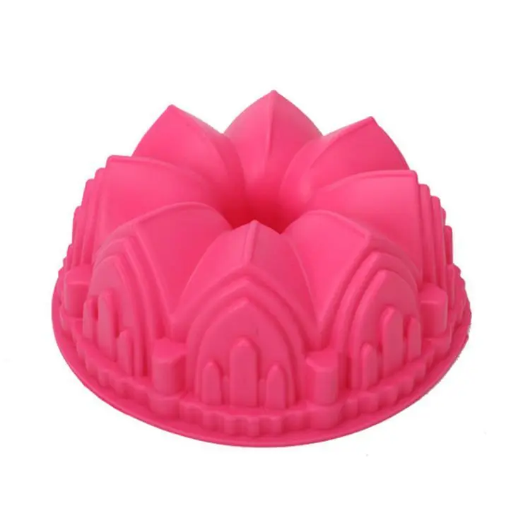 2016 Hot Sale Large crown silicone cake mold microwave baking tools