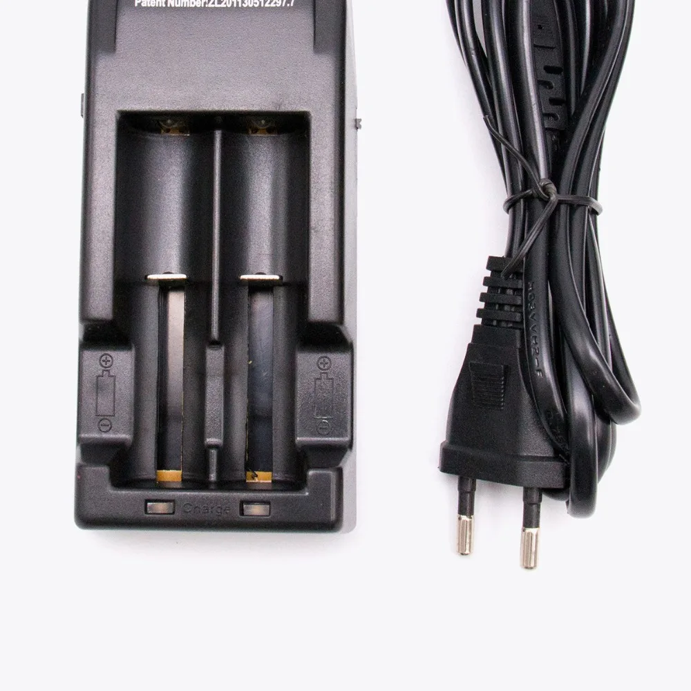 Volcanee 18650 зарядное устройство черного цвета с 2 слотами переменного тока 100 в 240 В для зарядки аккумулятора 18650 перезаряжаемая электронная сигарета Vape аксессуары