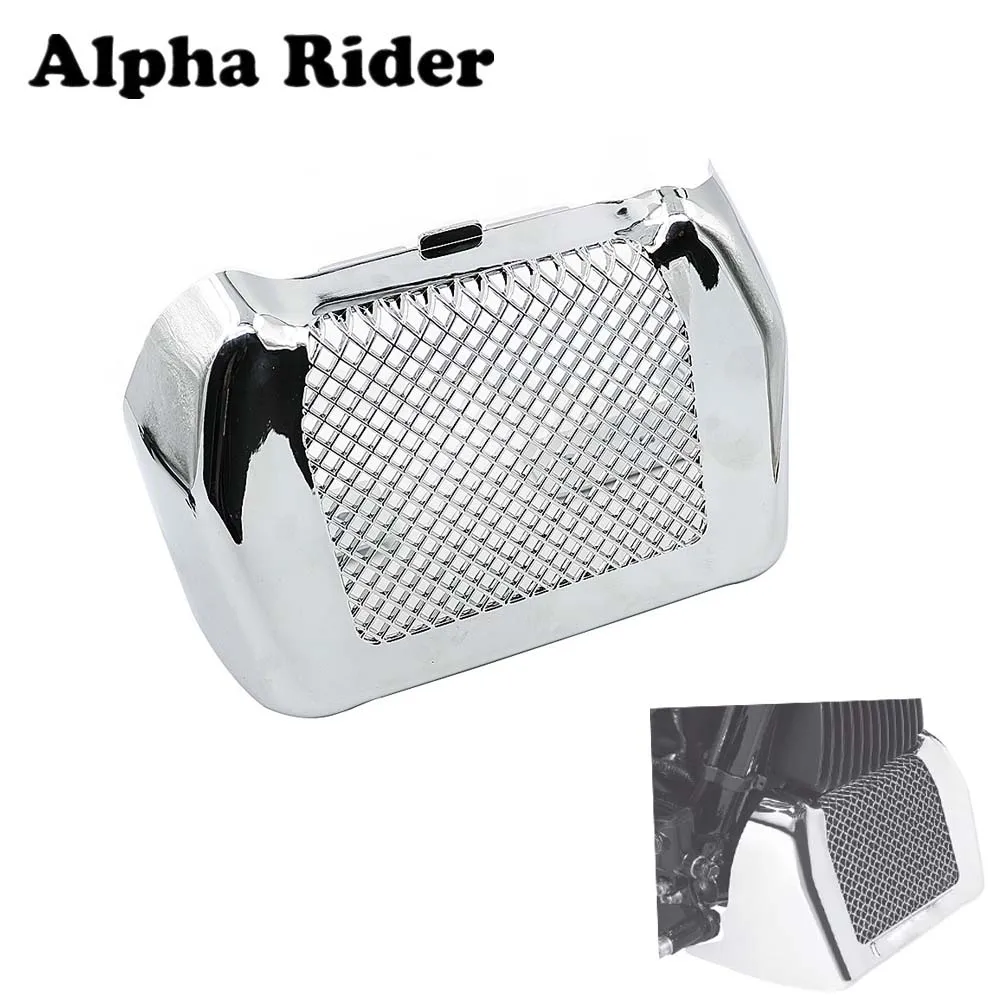

For Harley FLHR FLHRC FLHX FLHXS FLTRX FLTRXS and FLRT Models 17 - 18 Oil Cooler Coolant Cover w/ Bracket Metal Radiator Guard
