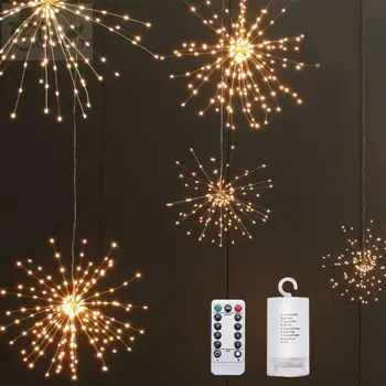 

LED Waterproof Solar Powered Lamp Simulate Fireworks String Light for Outdoor Courtyard Decor