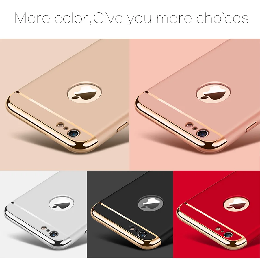 Верхний чехол для iphone 7 6 6S 5 дюймов задняя крышка съемный 3 в 1 чехлы X 8 8Plus 7Plus