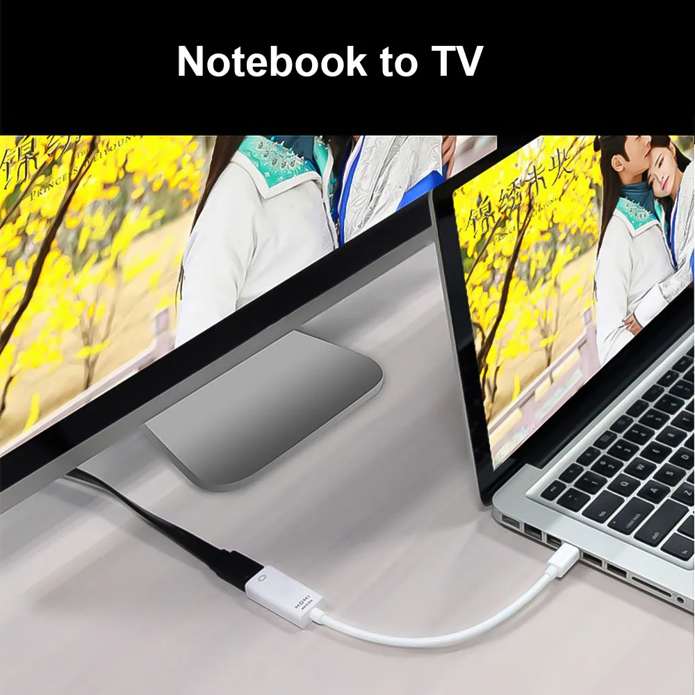 Kebidu HD Mini DP к HDMI кабель штекер гнездо Sup порт 4K * 2K конвертер адаптер дисплея для Macbook