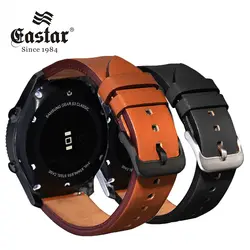 Черный кожаный для samsung Шестерни S3 Спорт Frontier классические часы Band для xiaomi huami amazfit bip темп lite ремень