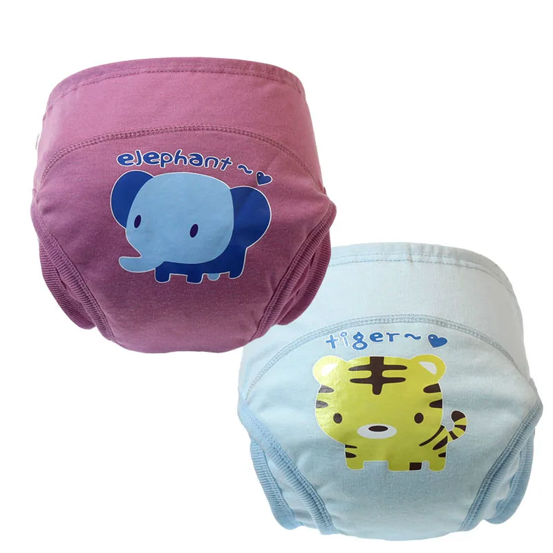 

18pc/lot Learning Pants New Cotton Cartoon Designs Jeneral Style for Babies Fashion Anti-side Leakage Underwear mix size colors