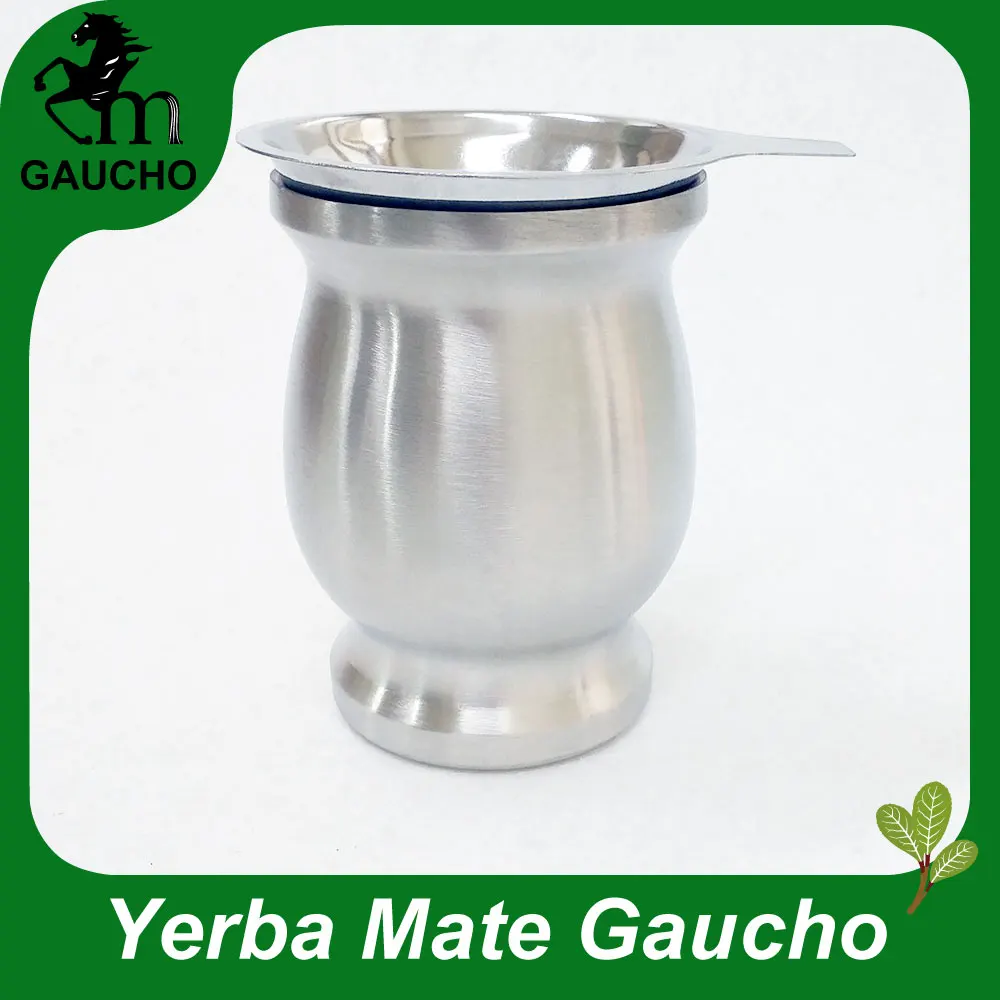 1 шт./лот наборы для заварки чая Yerba mate тыквы Calabash нержавеющая сталь с двойными стенками теплоизоляционные легко держать горячая Распродажа MT019-200