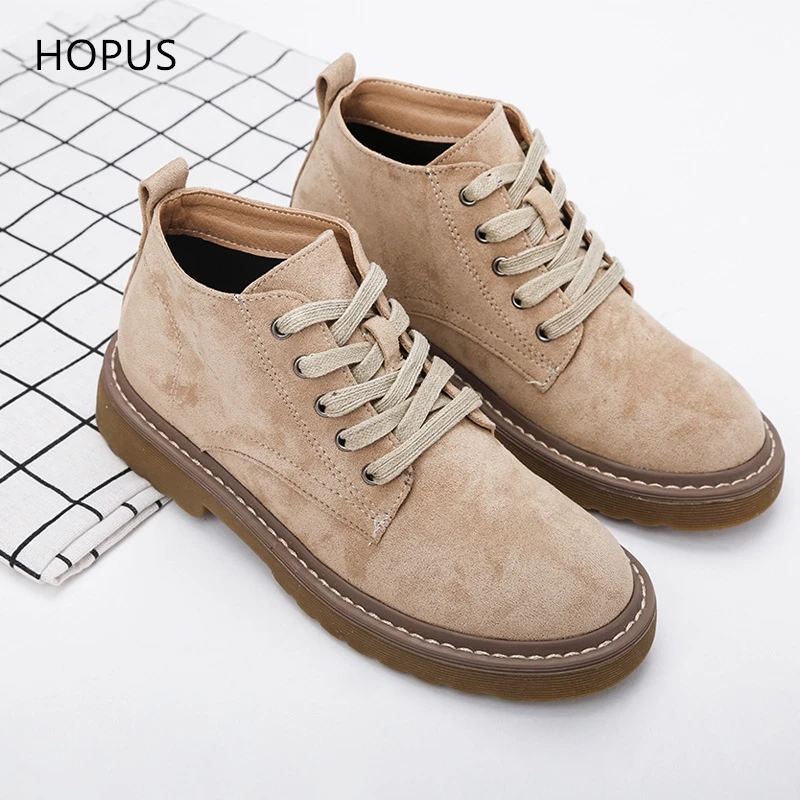 

Women Boots 2018 Autumn Winter Fahion New Leather Boots Retro Riding Platform Solid Color Ankle Boots Women High Quality