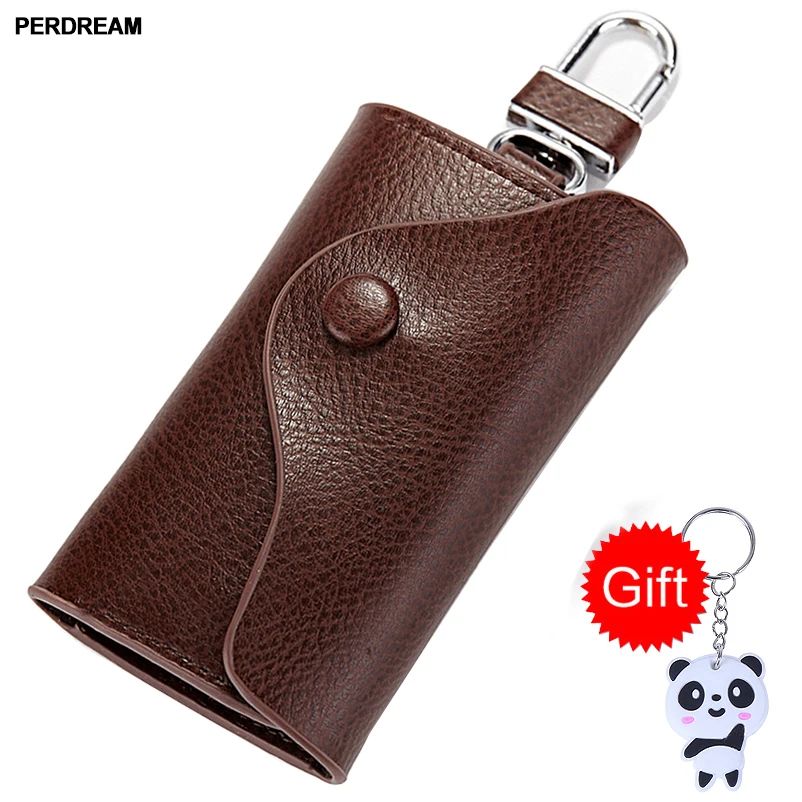 

New men's key bag leather Korean version of the cowhide multi-function key bag card package