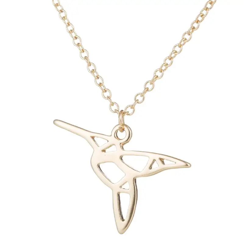 Origami Hummingbird Necklace
