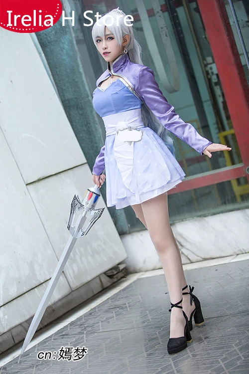 Weiss Schnee Косплей RWBY шни Вайс косплей костюм пальто платье женский сделан на заказ |