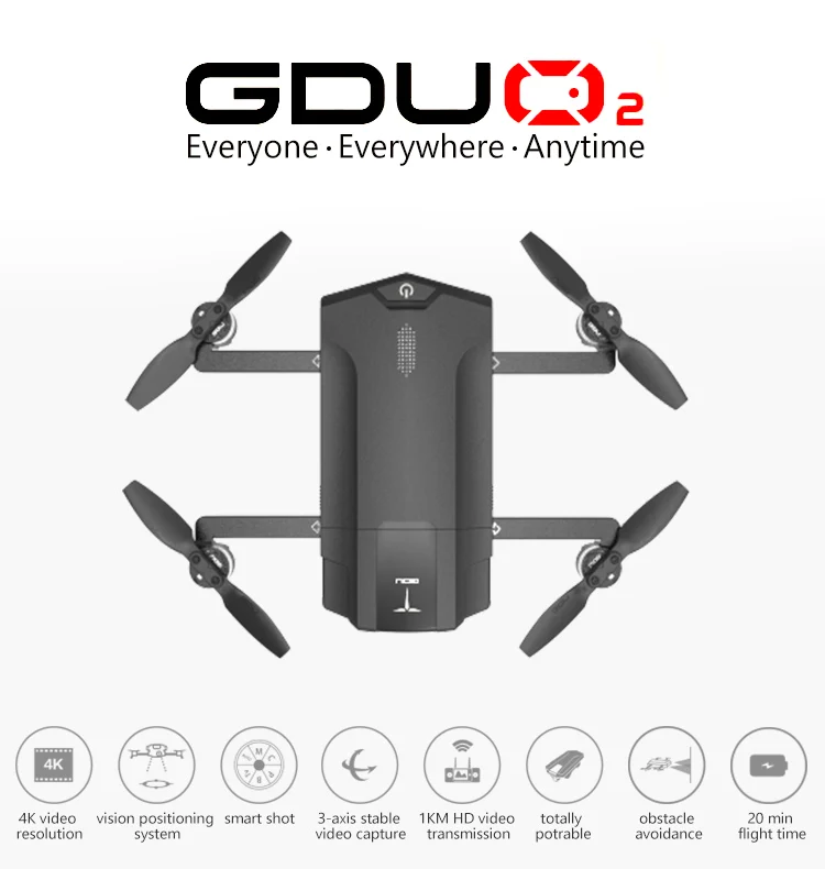 Фирменная Новинка ГДУ O2 Дрон Wifi FPV с 3-Axis Gimbal 4K Камера обходом препятствий Дрон Квадрокоптер с дистанционным управлением