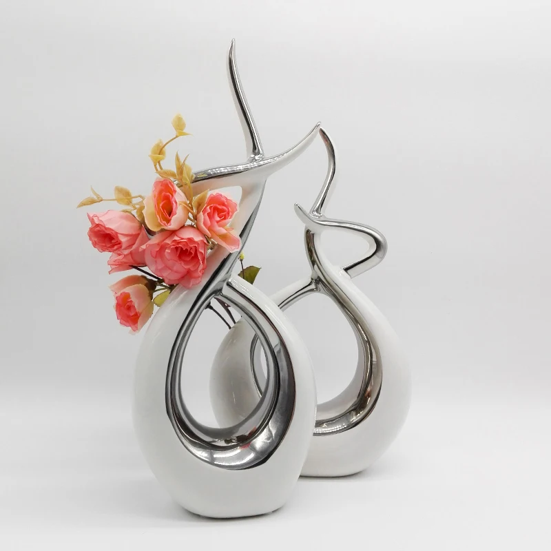 Abstract Sculpture Crafts Modern Home Decor White Ceramic Originality