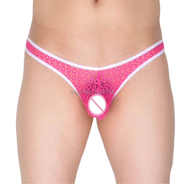 Mens Transparent Lace G String Underwear Ultra Micro Thong Bikini Male Pants Mens Transparent Lace G String Underwear Ultra Micro Thong Bikini Male Pants