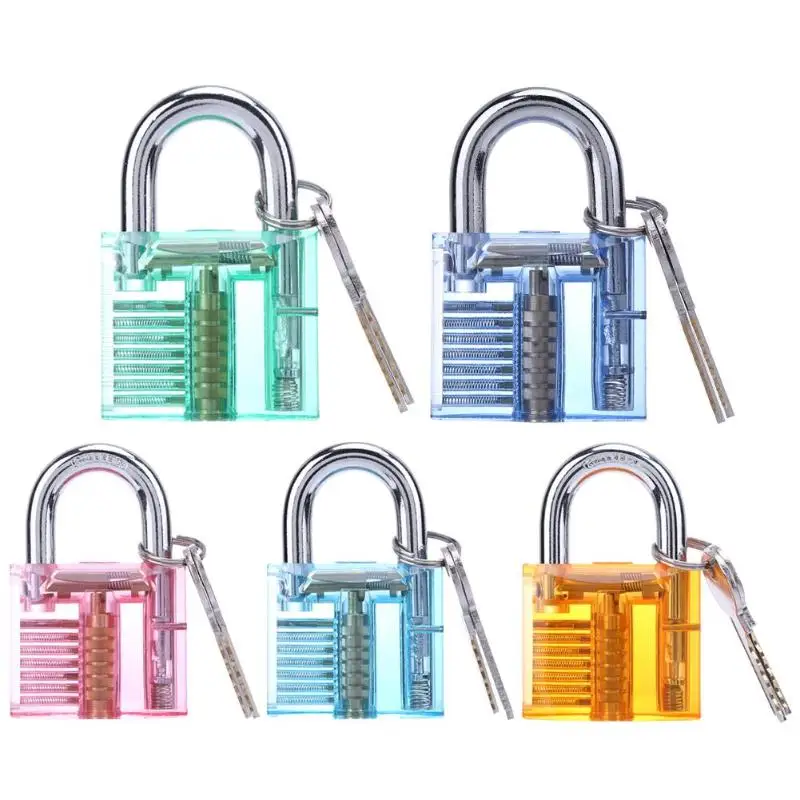 

Transparent Visible Anti-static Padlock Lock Latch with Keys Waterproof Removing Hooks Lock Extractor Locksmith Tool