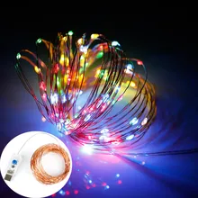 8 mode 33FT LED String 10M 100LED 5M 50LED 5V USB Silver Copper Wire Fairy String Lights Indoor Outdoor christmas wedding decor