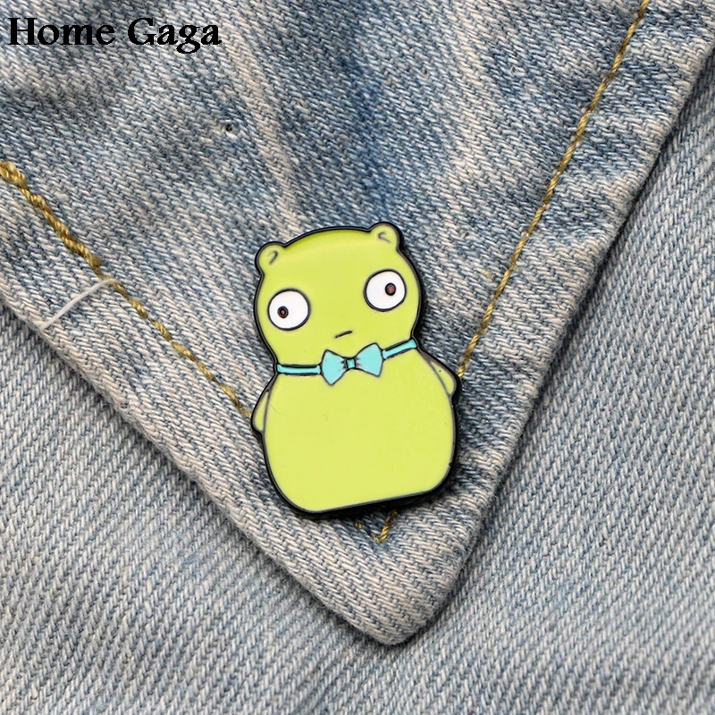 

Homegaga Bob's burger cartoon Zinc Pins for men women para Shirt Charm Coat Clothes backpack Accessories Badge Brooches D1530