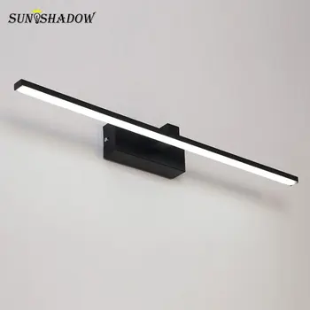 

Bathroom Mirror Front Light Modern Led Wall Light Black&White Luminaires Sconce Led Wall Lamp L40 60 80 100 120cm Bathroom Lamp