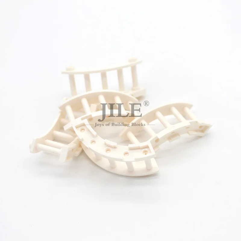 

Moc Fence 4x4x2 30056 Quarter Round Spindled with 2 Studs City Street View DIY Enlighten Building Blocks Bricks Compatible Parts