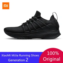 Original Xiaomi Mijia Men Smart Running Shoes 2 Outdoor Sport Mi Sneakers Breathable Air Mesh Gym Elastic Knitting Vamp Tennis