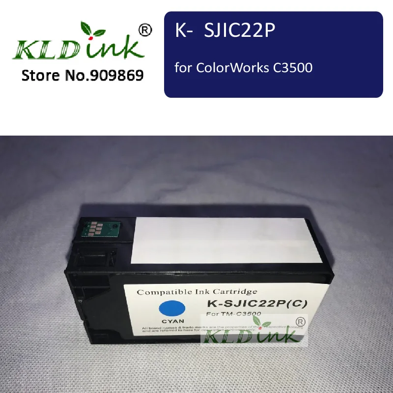 Чернильный картридж SJIC22P/GJIC22P (C) CYAN для принтера TM-C3500 TM-C3510 TM-C3520 (C33S020581) | Компьютеры