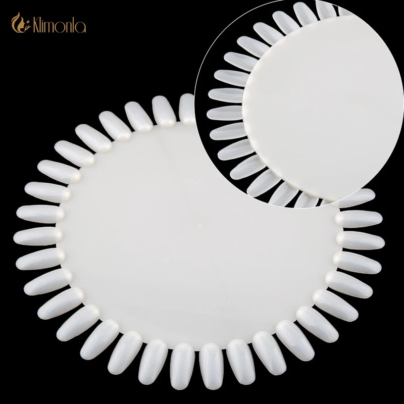 

36 Tips Professional Nail Art Display Plastic False Nail Display Wheel Practice Board Nail Polish Swatches Beauty Manicure Tools