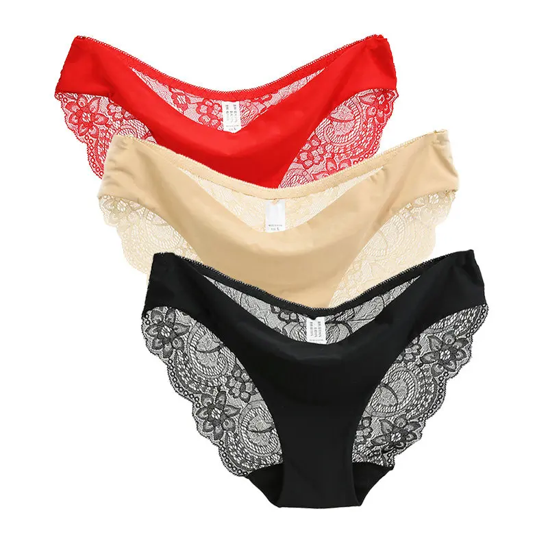 Hot sale! l women's sexy lace panties seamless cotton